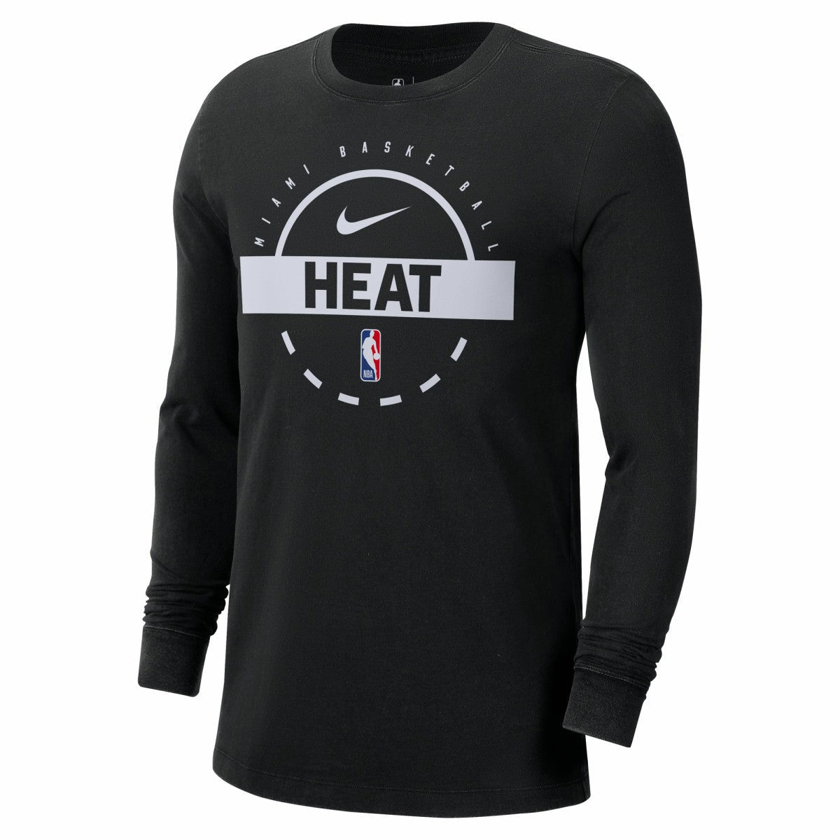 Miami Heat Authentic Long Sleeve Practice T-Shirt - Black | Nike cheap