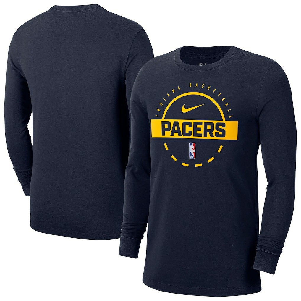 Indiana Pacers Authentic Long Sleeve Practice T-Shirt - Navy | Nike for sale