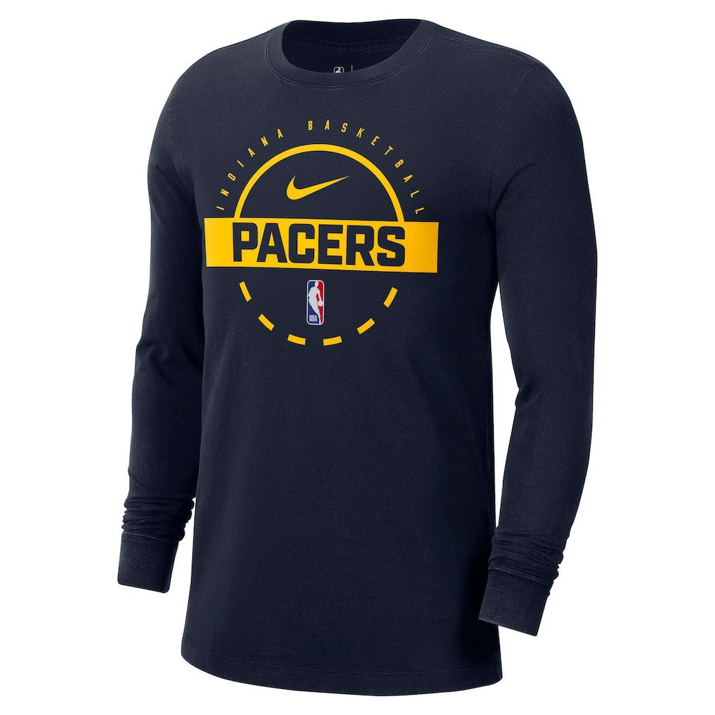 Indiana Pacers Authentic Long Sleeve Practice T-Shirt - Navy | Nike for sale
