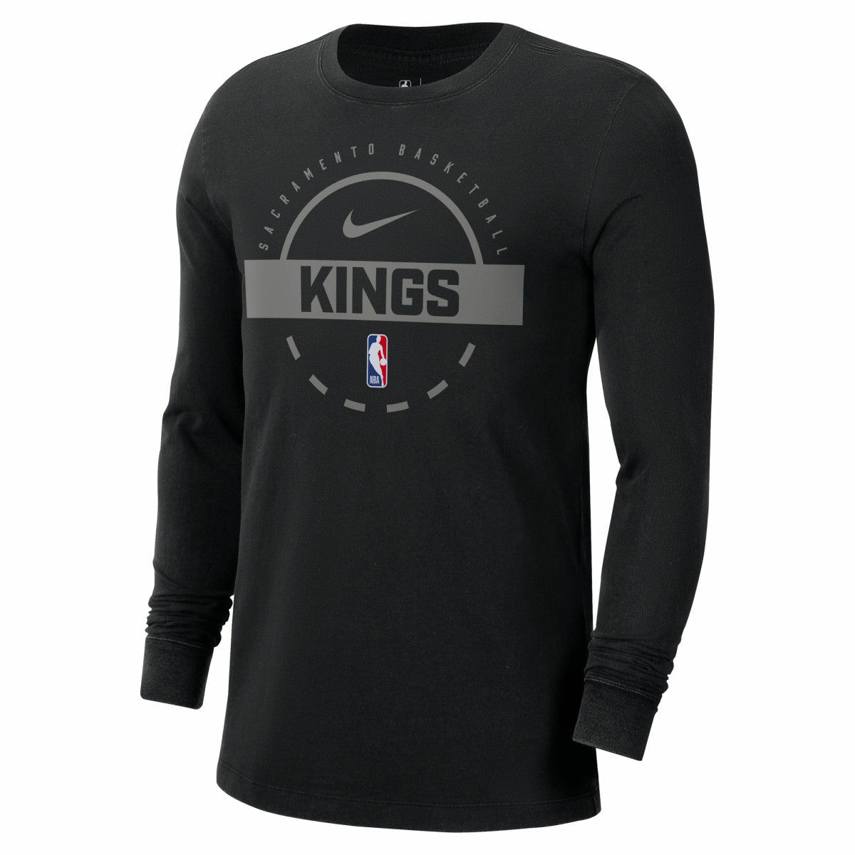 Sacramento Kings Authentic Long Sleeve Practice T-Shirt - Black | Nike discount