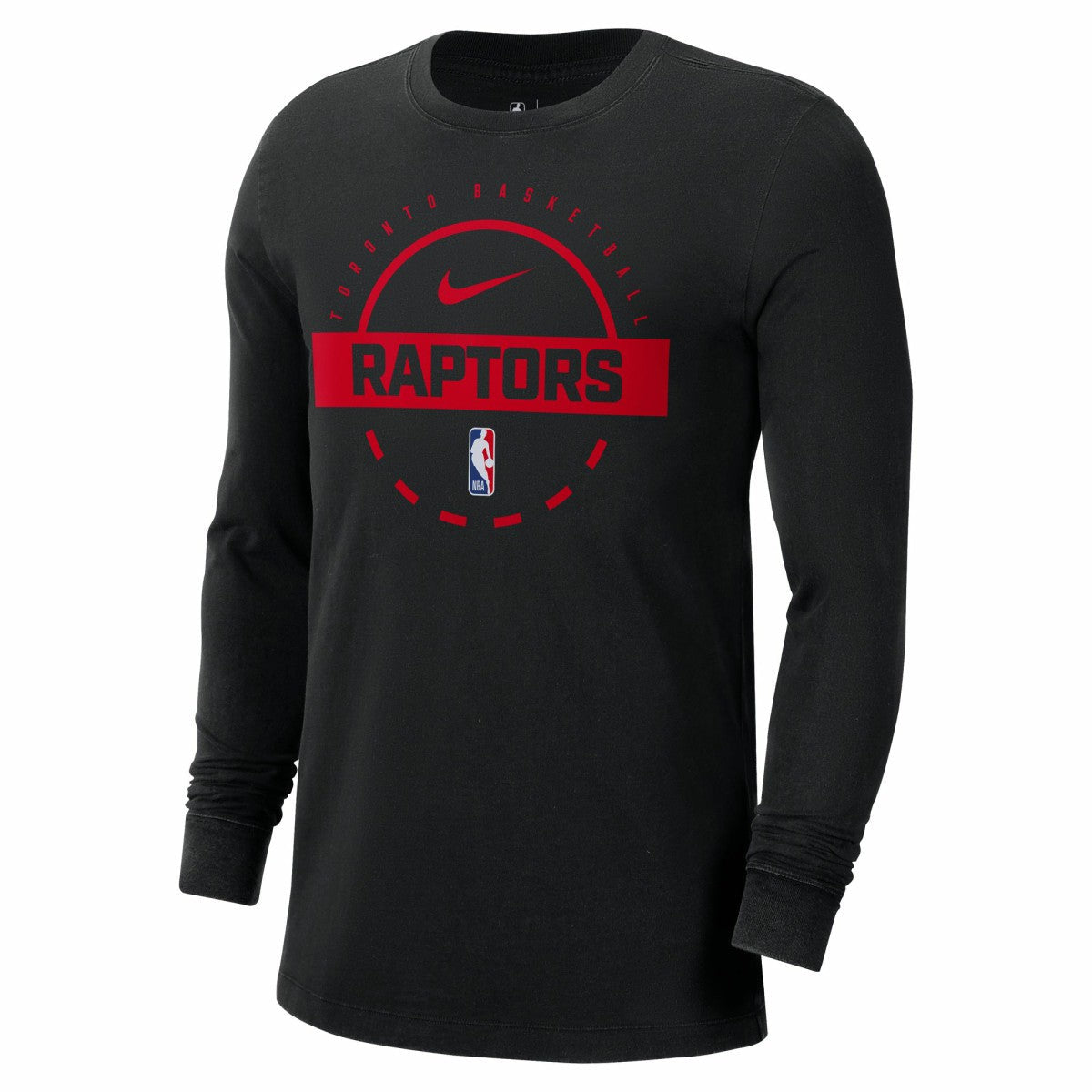 Toronto Raptors Authentic Long Sleeve Practice T-Shirt - Black | Nike on sale