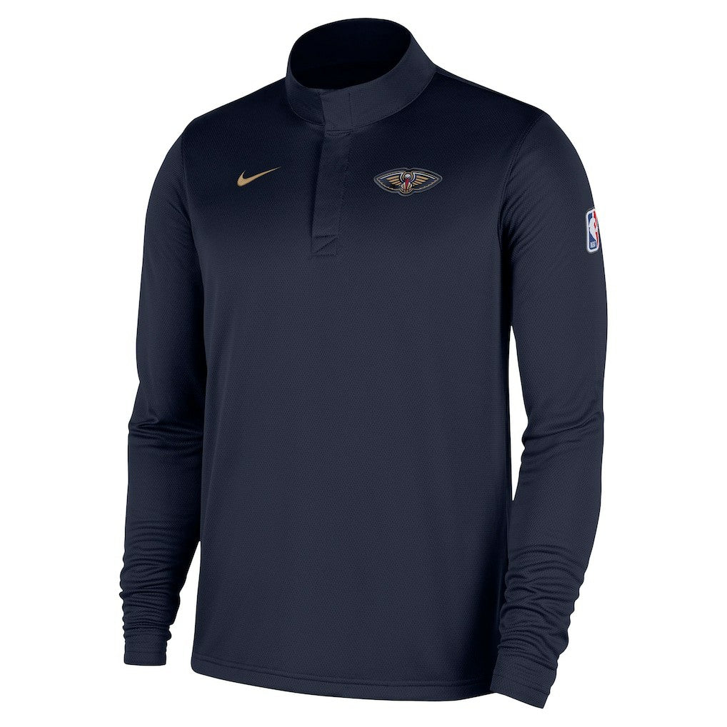 New Orleans Pelicans 2025/26 Authentic Coaches Quarter-Zip Dri-Fit Top - Navy | Nike outlet