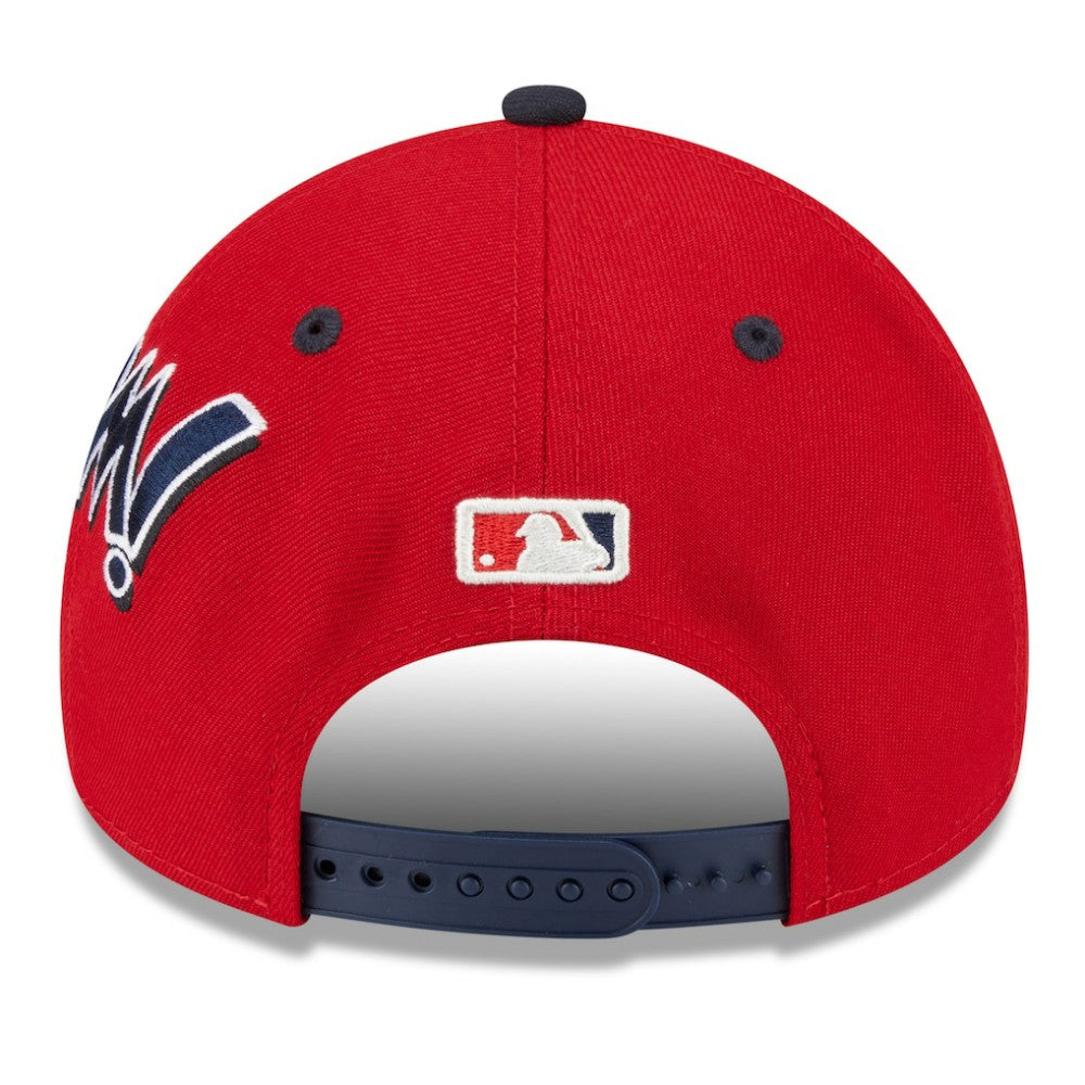 Washington Nationals Youth 2025 MLB Diamond Hero Edition A-Frame 9FORTY Adjustable Hat - Red/Navy | New Era