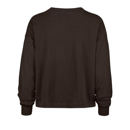 Cleveland Browns '47 Women's Outreach City Oversized Long Sleeve T-Shirt - Brown for sale