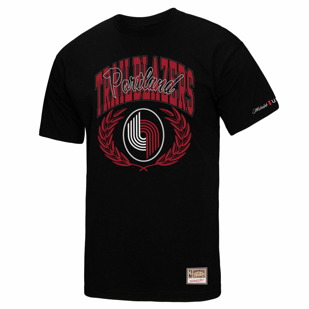 Portland Trail Blazers NBA x Michelob Ultra Rewind II T-Shirt - Black | Mitchell & Ness on sale