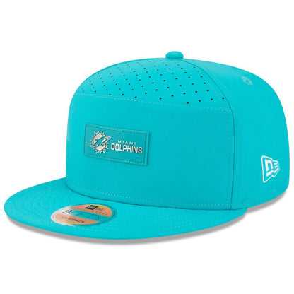 Miami Dolphins New Era 2025 Sideline Split Panel 9FIFTY Snapback Hat - Aqua online