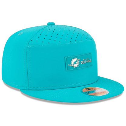 Miami Dolphins New Era 2025 Sideline Split Panel 9FIFTY Snapback Hat - Aqua online