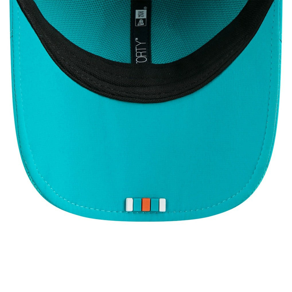 Miami Dolphins New Era 2025 Sideline M-Crown 9FORTY Adjustable Hat - Aqua on sale