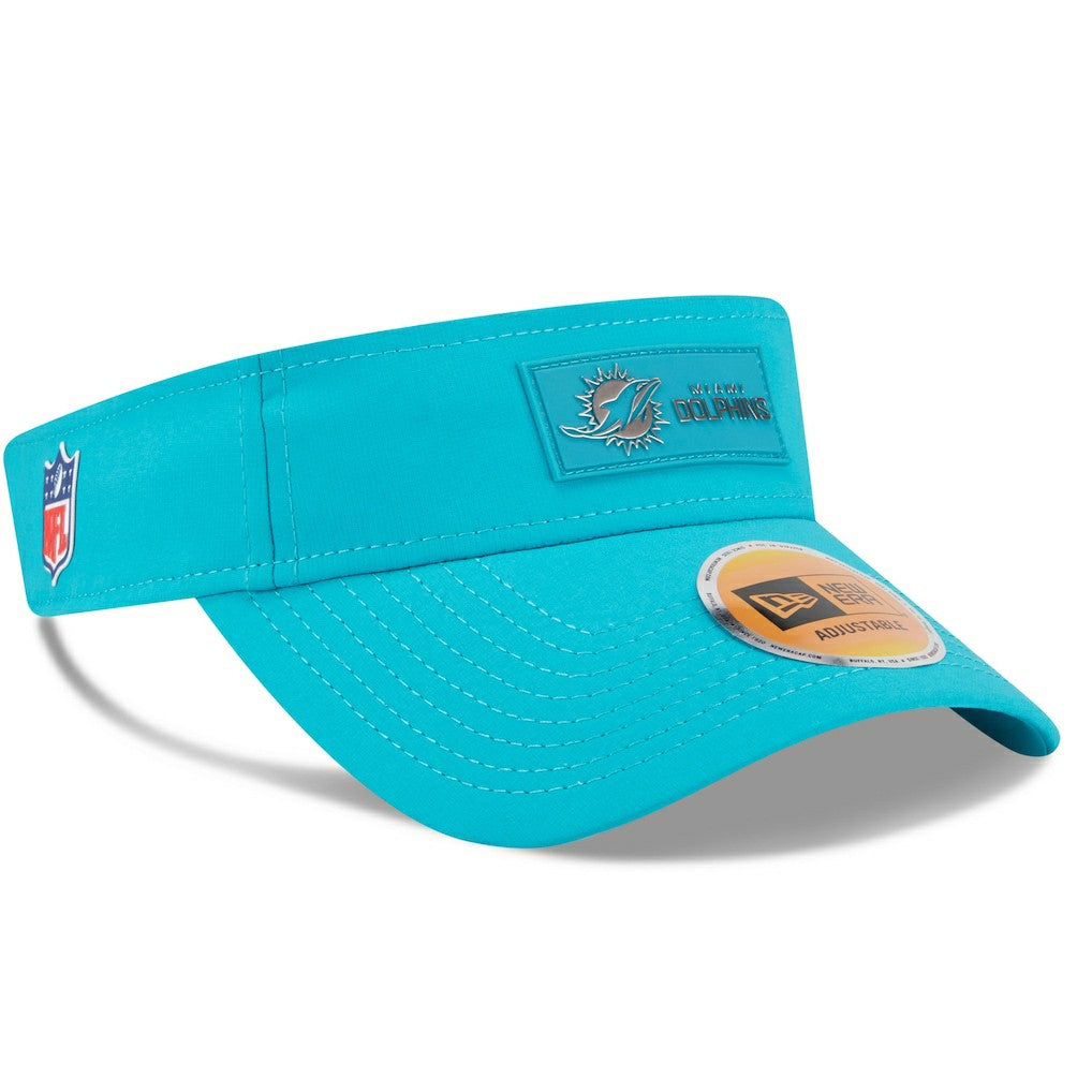 Miami Dolphins New Era 2025 Sideline Visor - Aqua for sale