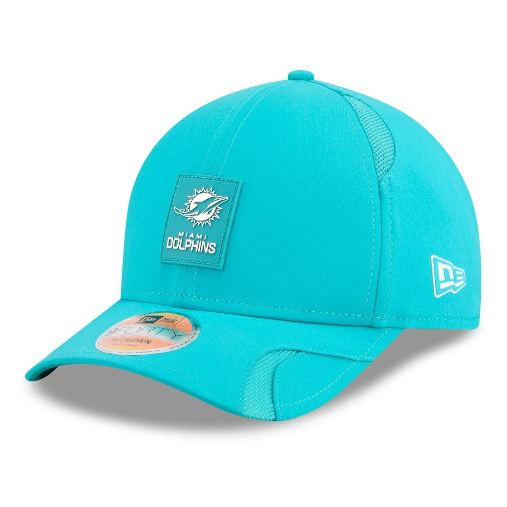 Miami Dolphins New Era Youth 2025 Sideline 9FORTY Adjustable Hat - Aqua online