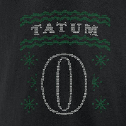 Jayson Tatum Boston Celtics Ugly Sweater Name & Number T-Shirt - Black outlet