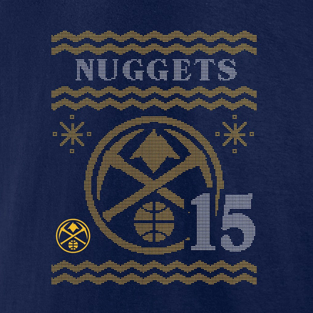 Nikola Jokic Denver Nuggets Ugly Sweater Name & Number T-Shirt sale - Navy for sale
