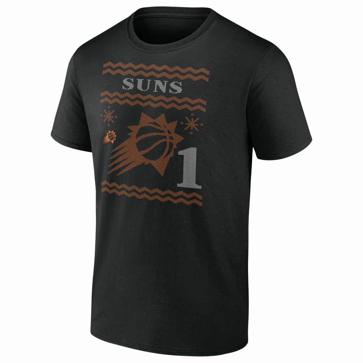 Devin Booker Phoenix Suns Ugly Sweater Name & Number T-Shirt - Black shop