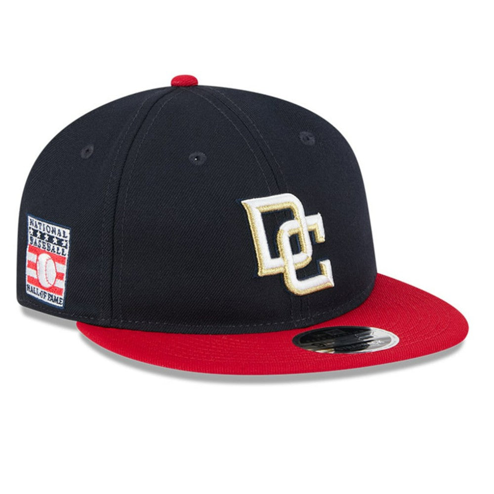 Washington Nationals Baseball Hall of Fame Retro Crown 9FIFTY Adjustable Hat - Navy/Red | New Era