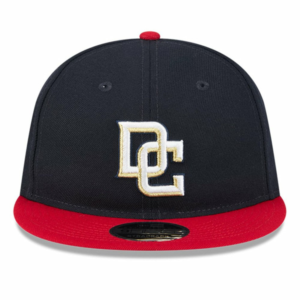Washington Nationals Baseball Hall of Fame Retro Crown 9FIFTY Adjustable Hat - Navy/Red | New Era