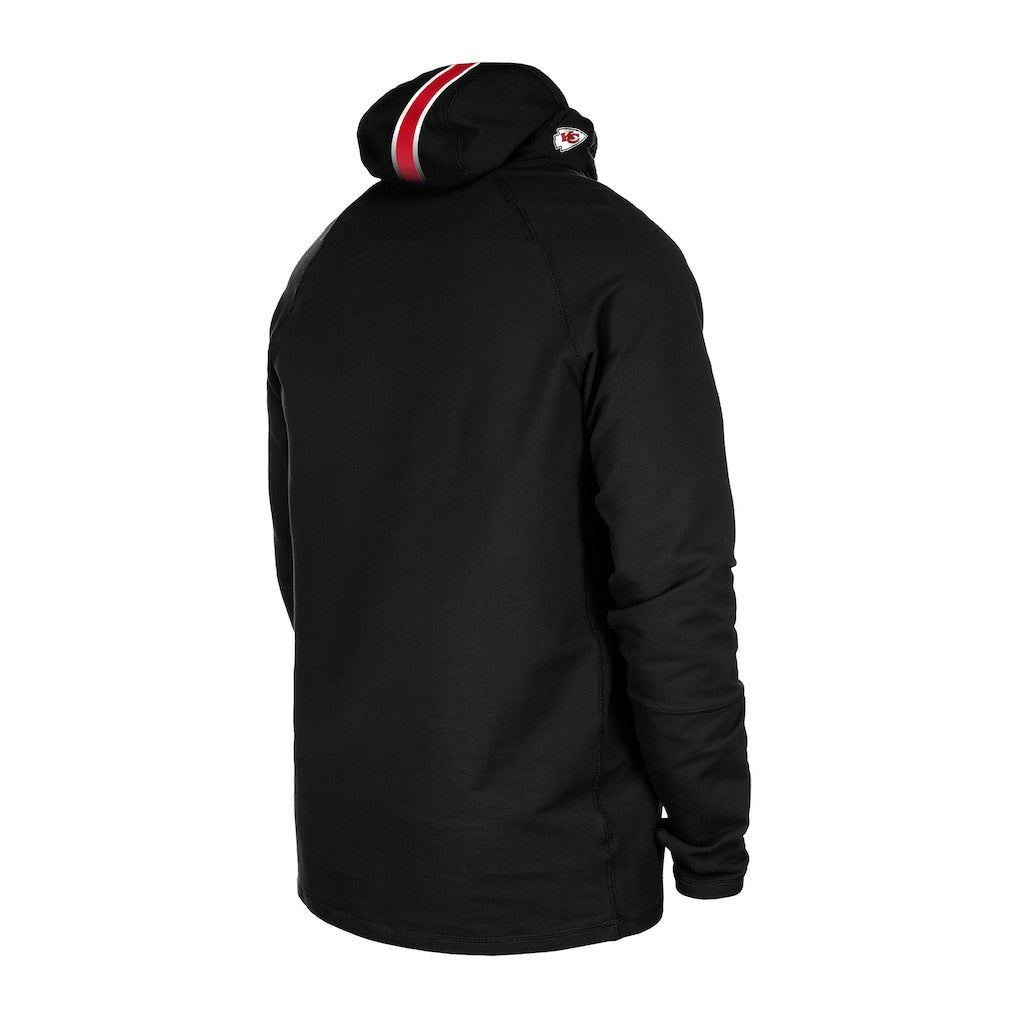 Kansas City Chiefs New Era Functional Fandom Balaclava Helmet Stripe Tri-Blend Hoodie - Black sale
