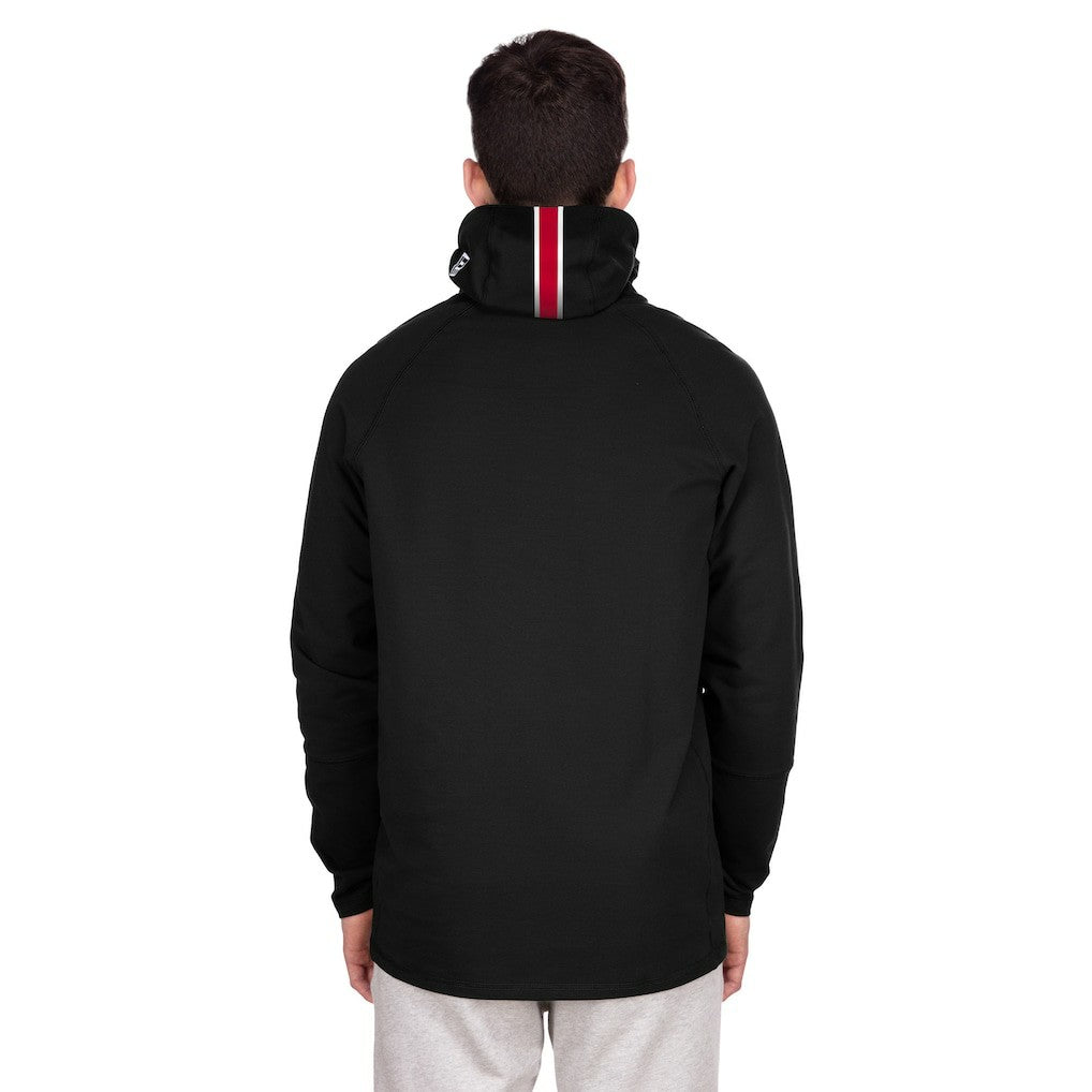 Kansas City Chiefs New Era Functional Fandom Balaclava Helmet Stripe Tri-Blend Hoodie - Black sale