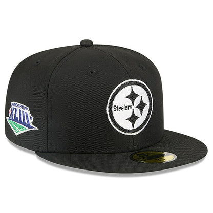 Pittsburgh Steelers New Era x Alpha Industries 59FIFTY Fitted Hat - Black on sale