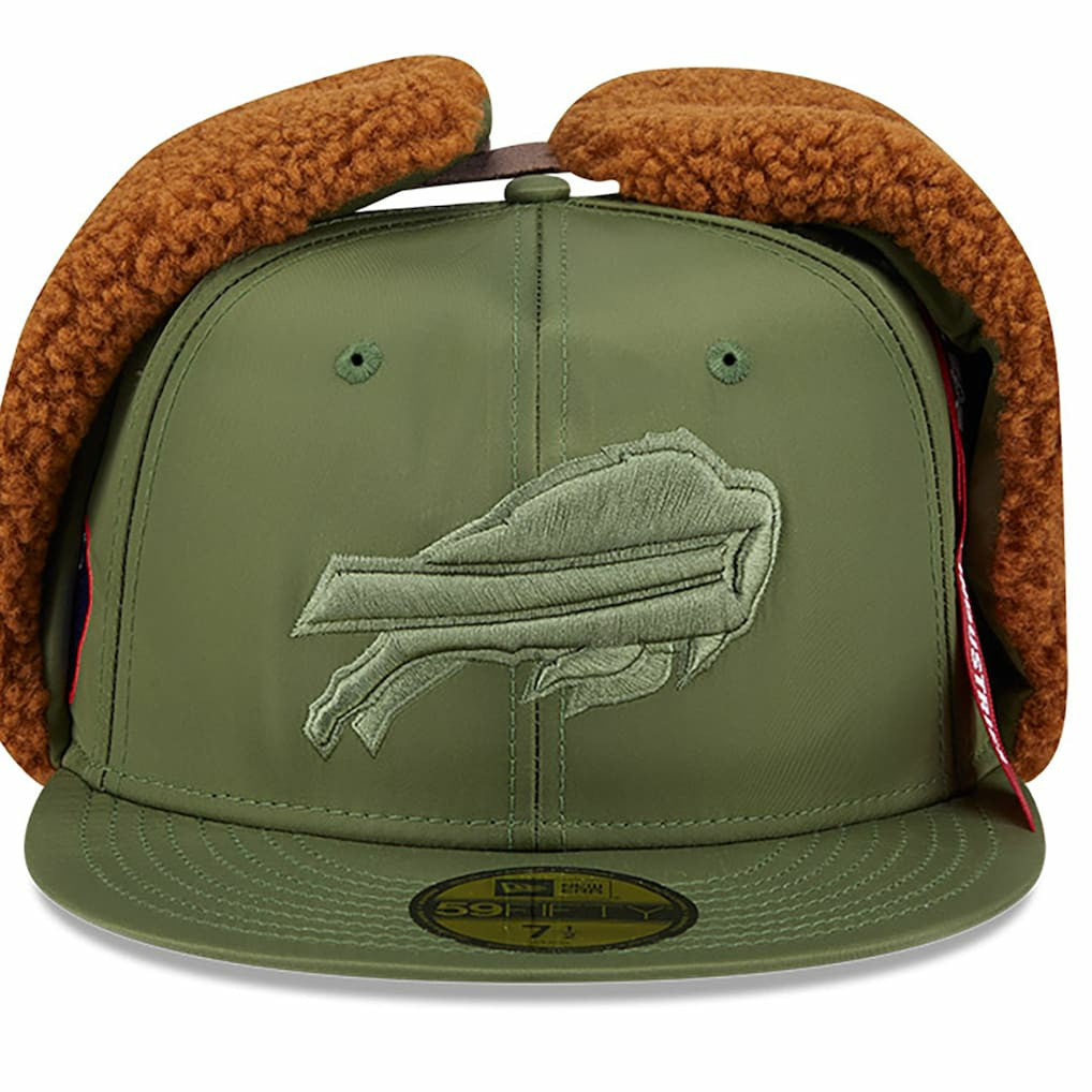 Buffalo Bills New Era x Alpha Industries Dog Ears 59FIFTY Fitted Hat - Olive cheap