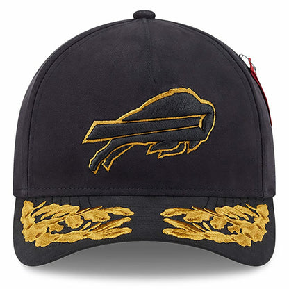 Buffalo Bills New Era x Alpha Industries A-Frame 9FORTY Adjustable Hat - Black cheap