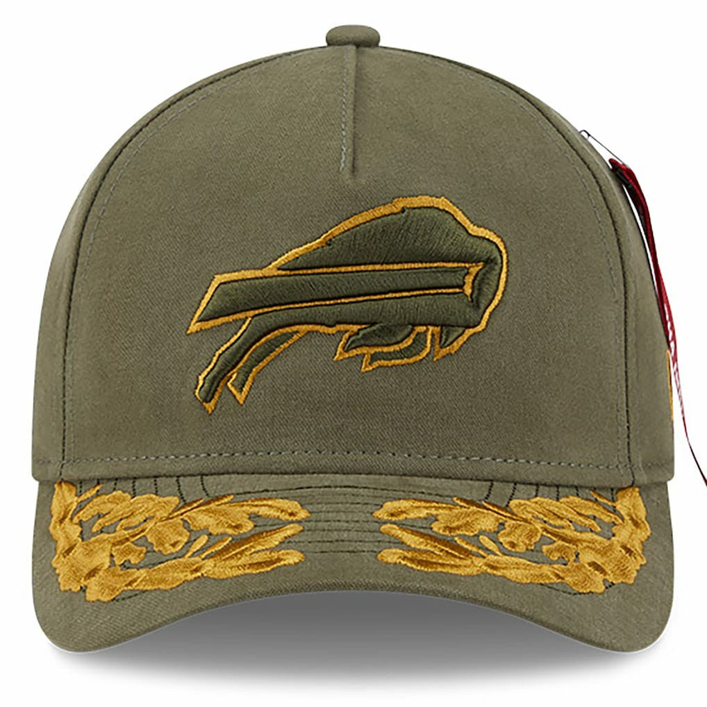 Buffalo Bills New Era x Alpha Industries A-Frame 9FORTY Adjustable Hat - Olive sale