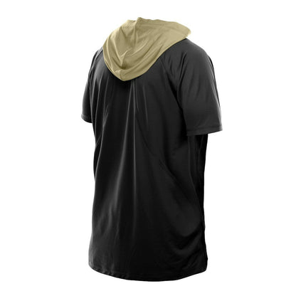 New Orleans Saints New Era Combine Authentic Hooded Raglan Short-Sleeve T-Shirt - Black outlet