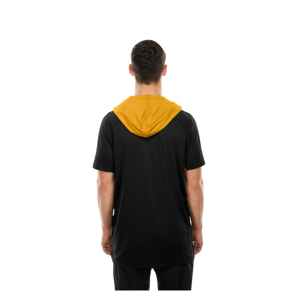 Pittsburgh Steelers New Era Combine Authentic Hooded Raglan Short-Sleeve T-Shirt - Black outlet