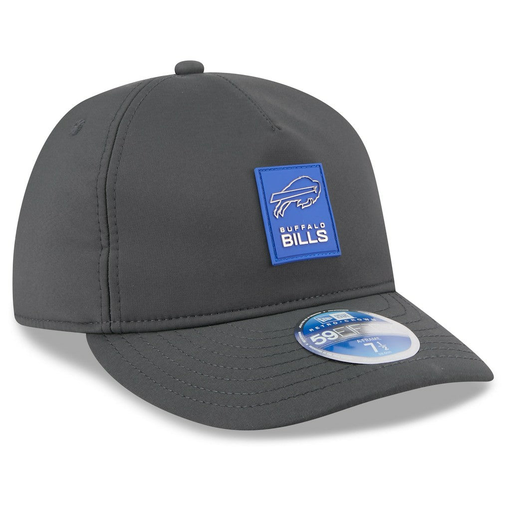 Buffalo Bills New Era 2025 Sideline Cold Weather Retro Crown 59FIFTY Fitted Hat - Charcoal cheap
