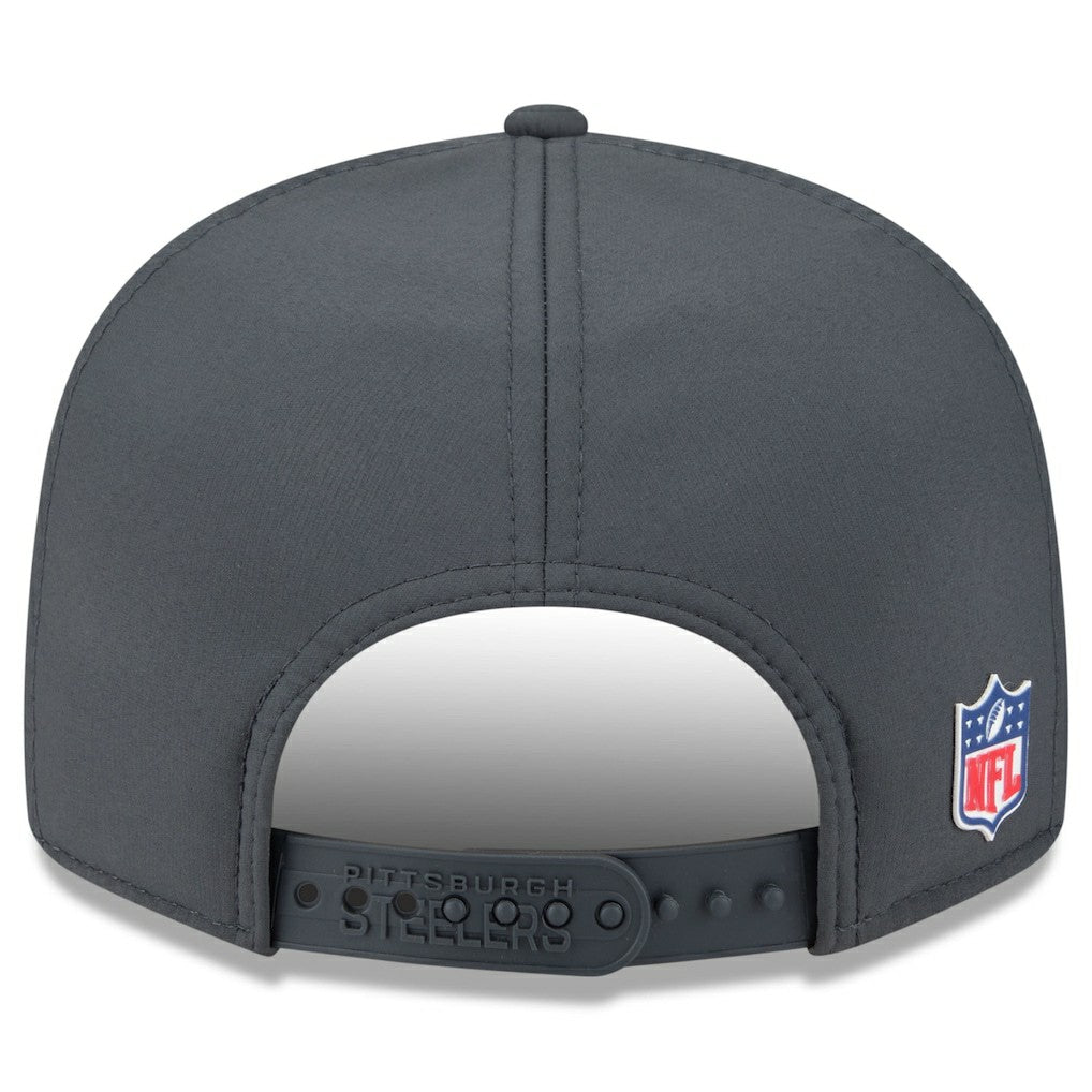 Pittsburgh Steelers New Era 2025 Sideline Cold Weather Split Panel 9FIFTY Snapback Hat - Charcoal online