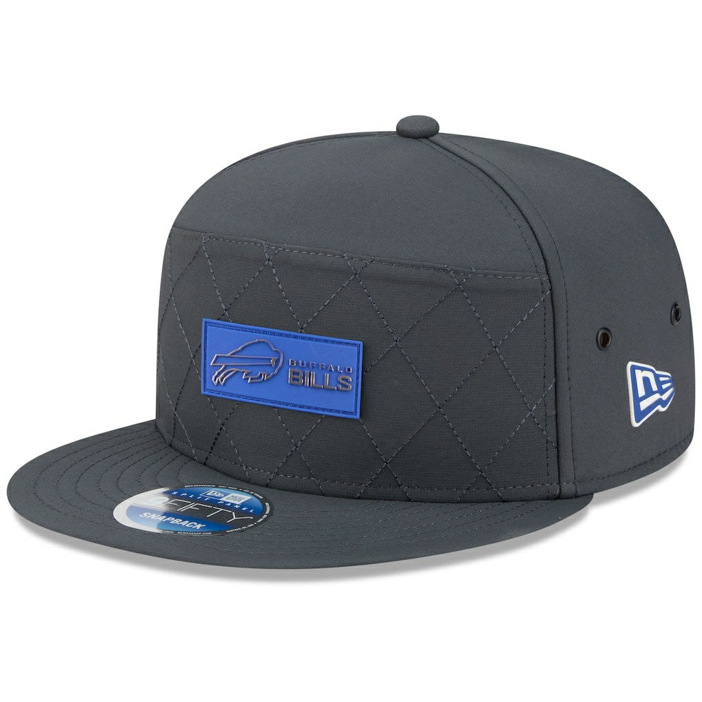 Buffalo Bills New Era 2025 Sideline Cold Weather Split Panel 9FIFTY Snapback Hat - Charcoal online