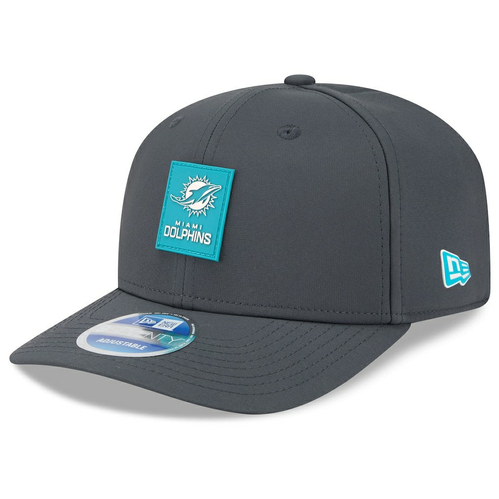 Miami Dolphins New Era 2025 Sideline Cold Weather 9SEVENTY Adjustable Hat - Charcoal for sale