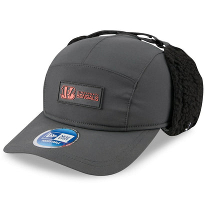 Cincinnati Bengals New Era 2025 Sideline Cold Weather Runner Dog Ear Adjustable Hat - Charcoal cheap