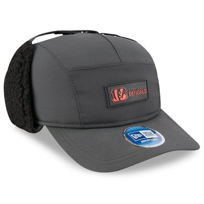 Cincinnati Bengals New Era 2025 Sideline Cold Weather Runner Dog Ear Adjustable Hat - Charcoal cheap
