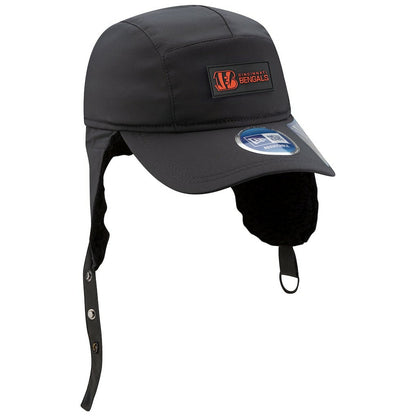 Cincinnati Bengals New Era 2025 Sideline Cold Weather Runner Dog Ear Adjustable Hat - Charcoal cheap