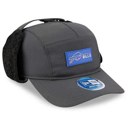 Buffalo Bills New Era 2025 Sideline Cold Weather Runner Dog Ear Adjustable Hat - Charcoal discount