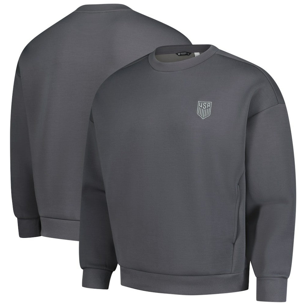 USMNT Levelwear Luxe Signature Lineage Tri-Blend Pullover Sweatshirt - Gray on sale