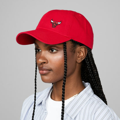 Chicago Bulls Women's Micro Lefty Adjustable Hat - Red | Mitchell & Ness sale