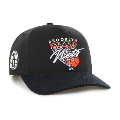 Brooklyn Nets '47 Nothing But Net Hitch Adjustable Hat - Black | 47 brand discount