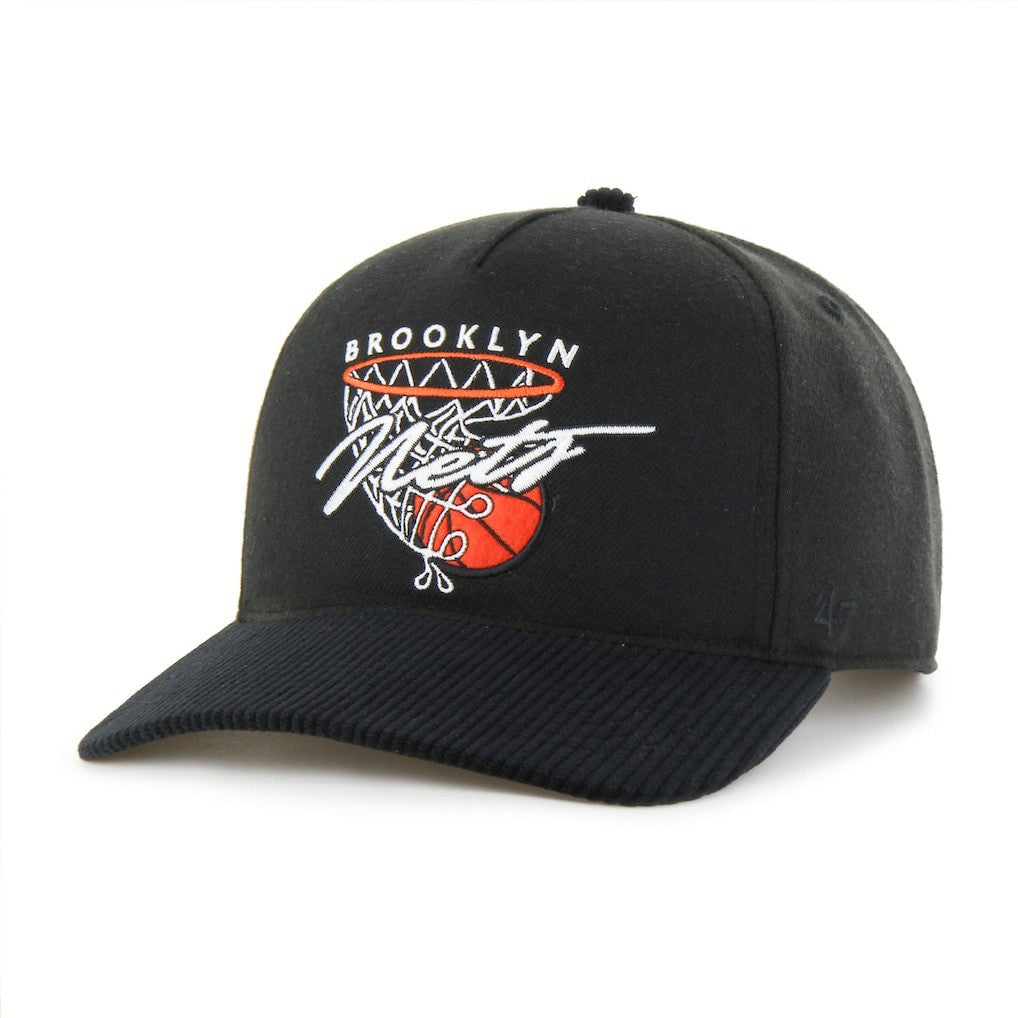 Brooklyn Nets '47 Nothing But Net Hitch Adjustable Hat - Black | 47 brand discount