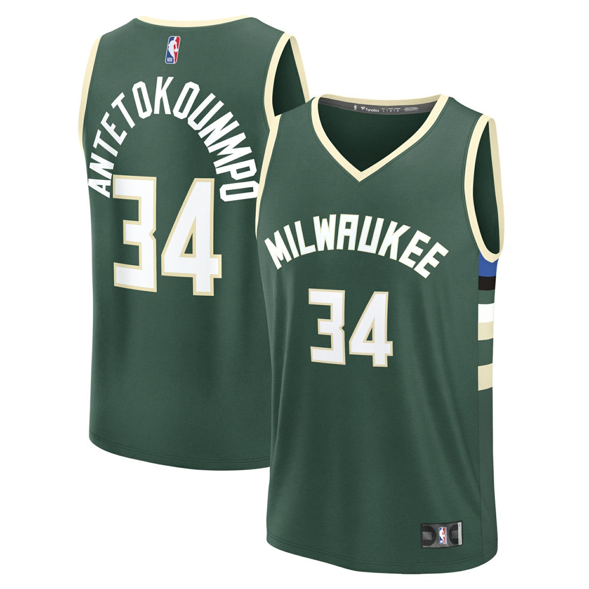 Giannis Antetokounmpo Milwaukee Bucks Fast Break Replica Player Jersey - Icon Edition - Hunter Green | Fanatics outlet