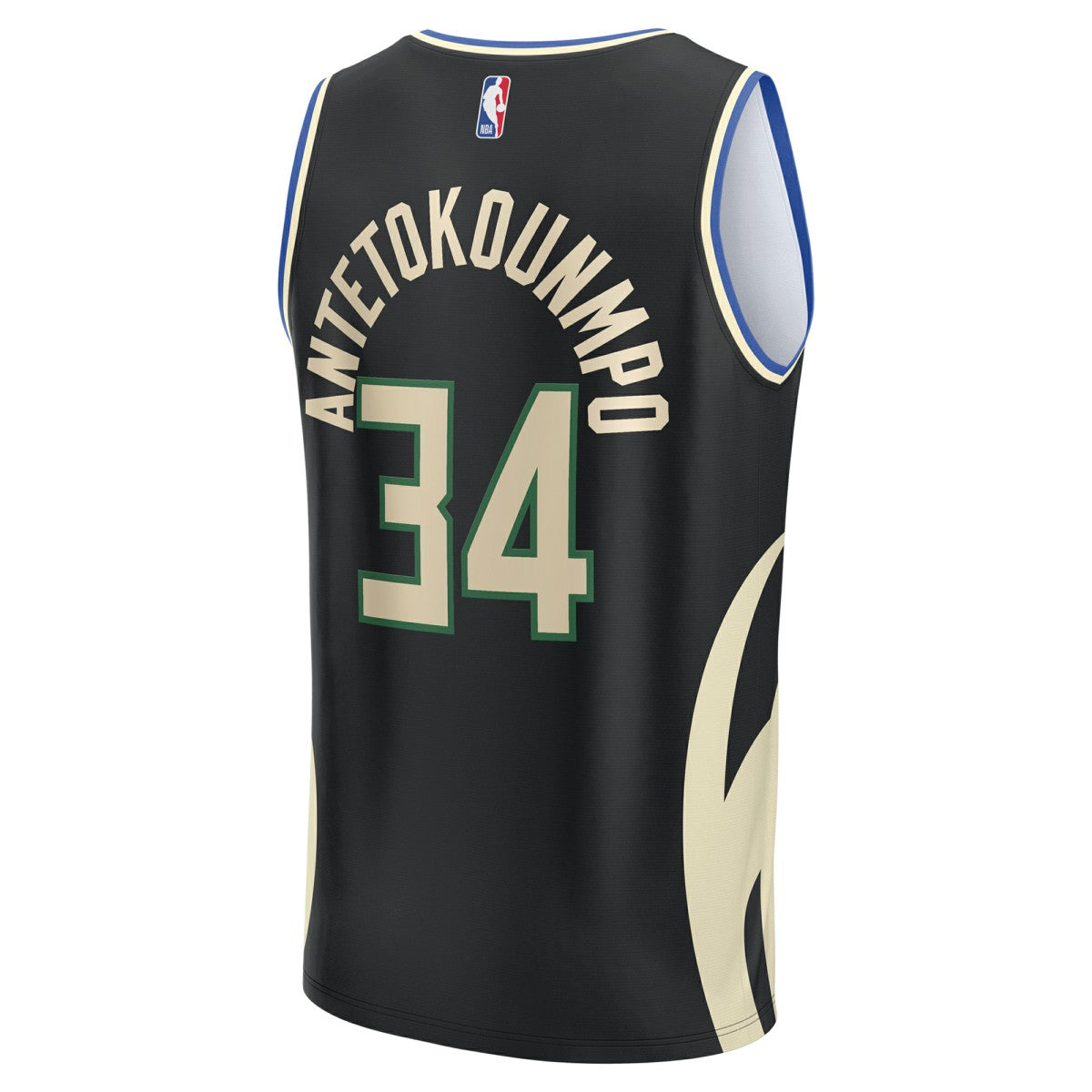 Giannis Antetokounmpo Milwaukee Bucks Fast Break Replica Player Jersey - Statement Edition - Black | Fanatics online