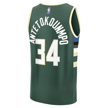 Giannis Antetokounmpo Milwaukee Bucks Youth Fast Break Replica Player Jersey - Icon Edition - Hunter Green | Fanatics sale