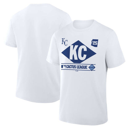 Kansas City Royals 2025 Spring Training Cactus League True Icon T-Shirt  - White