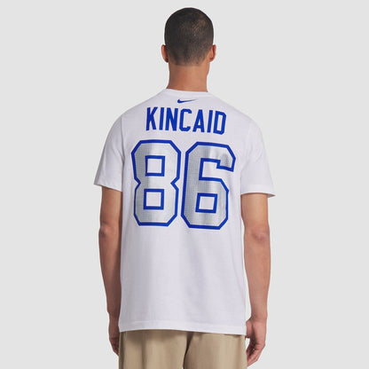 Dalton Kincaid Buffalo Bills 2025 Rivalries Collection Player Name & Number T-Shirt - White | Nike for sale