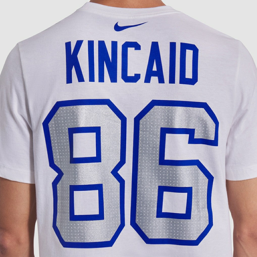 Dalton Kincaid Buffalo Bills 2025 Rivalries Collection Player Name & Number T-Shirt - White | Nike for sale
