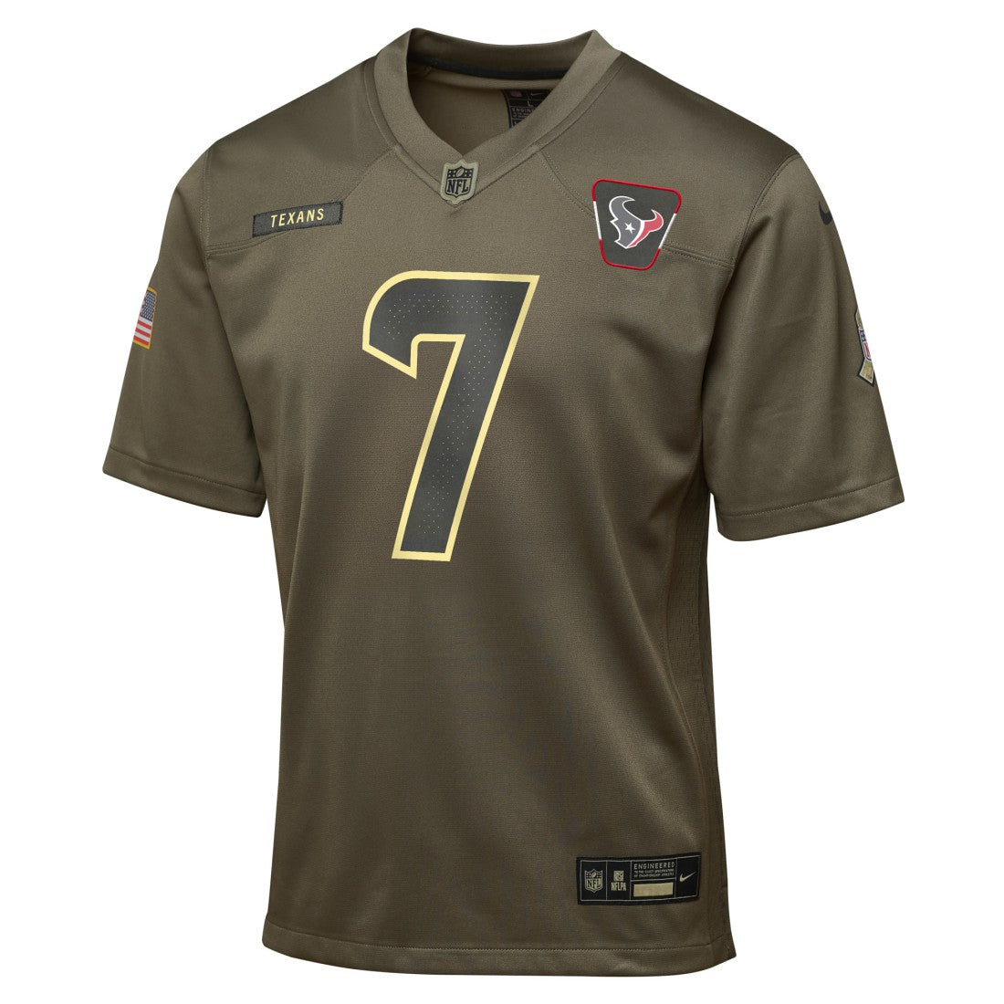 C.J. Stroud Houston Texans Youth 2025 Salute to Service Game Jersey - Olive | Nike discount