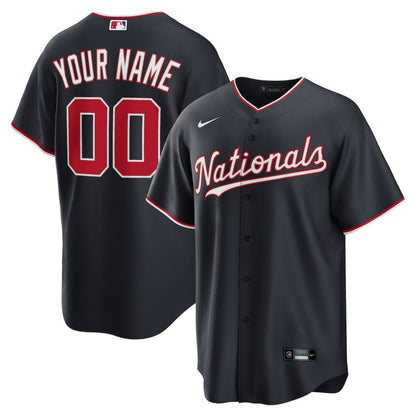 Washington Nationals Alternate Custom Replica Jersey - Navy | Nike