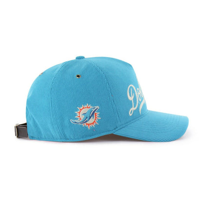 Miami Dolphins '47 Golden Age Corduroy Hitch Adjustable Hat - Aqua discount