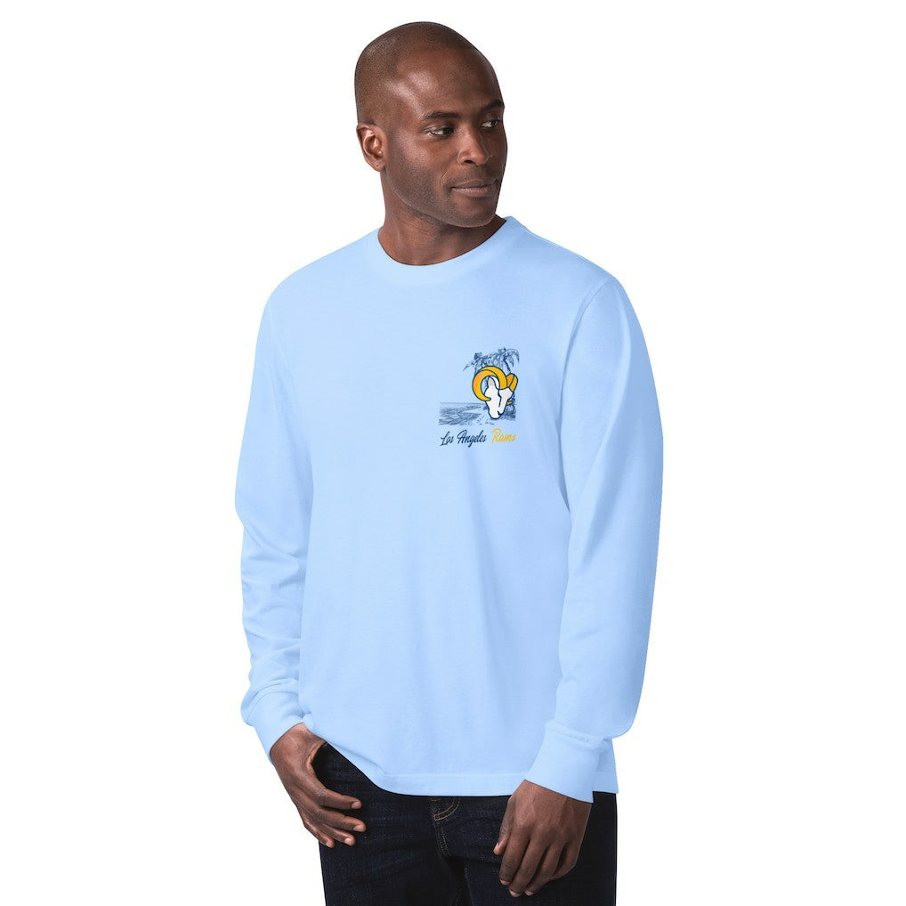 Los Angeles Rams Margaritaville It's Five O'Clock Somewhere Long Sleeve T-Shirt - Light Blue for sale