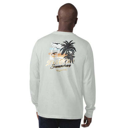 New Orleans Saints Margaritaville It's Five O'Clock Somewhere Long Sleeve T-Shirt - Gray sale